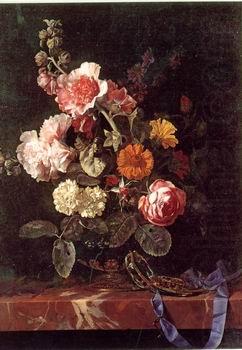 Floral, beautiful classical still life of flowers.050, unknow artist